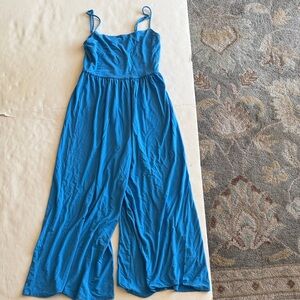 Aritzia Wilfred French Blue Sleeveless Jumpsuit Size S